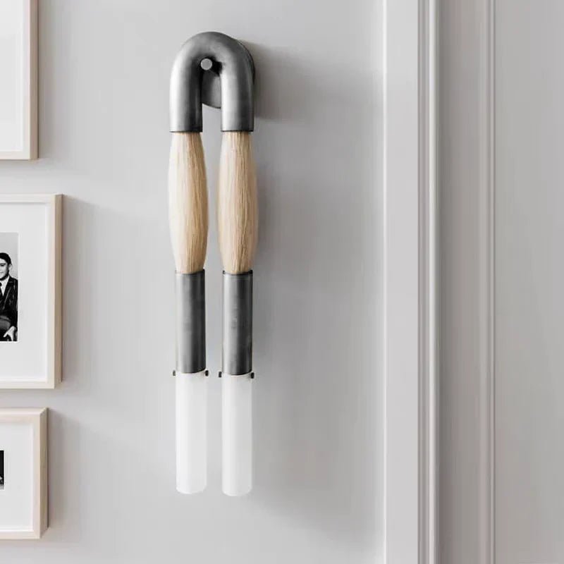 Double Head Antonia Horsehair Sconce - GILDLAMPS