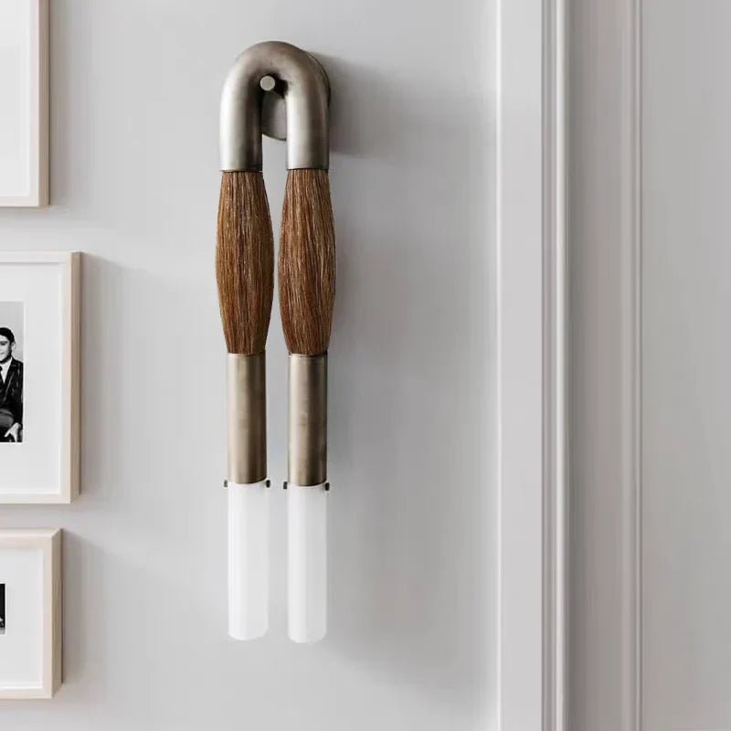 Double Head Antonia Horsehair Sconce - GILDLAMPS
