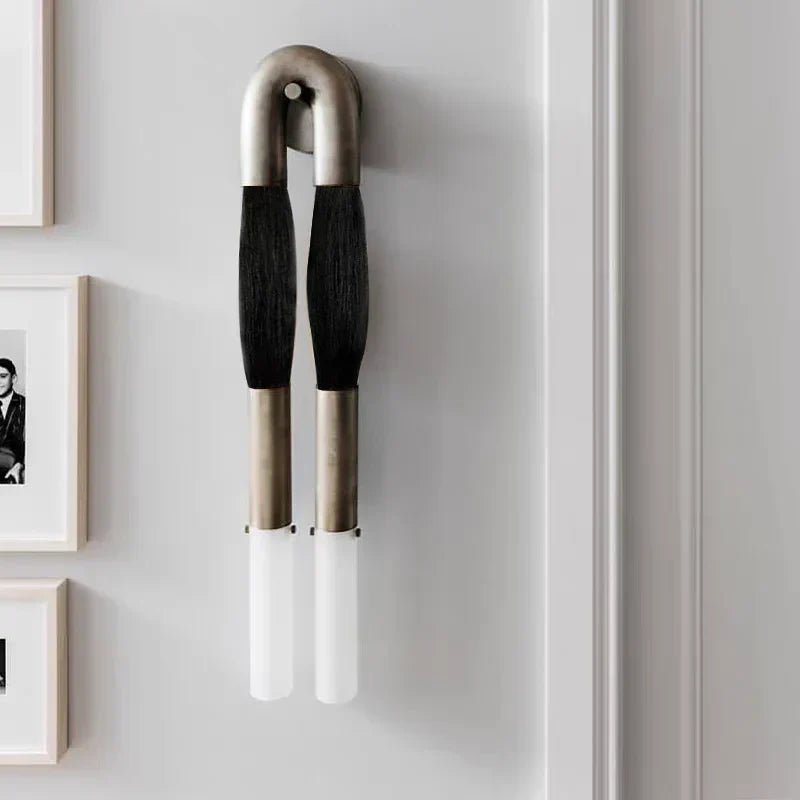 Double Head Antonia Horsehair Sconce - GILDLAMPS