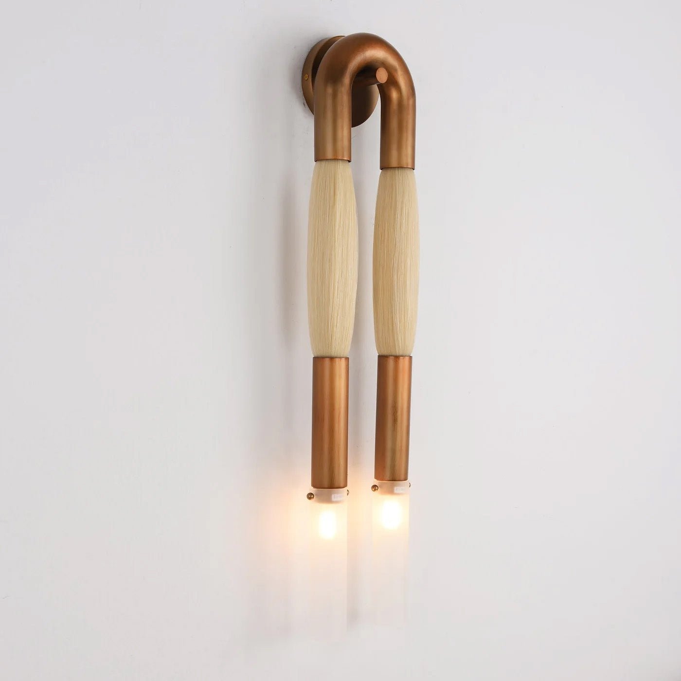 Double Head Antonia Horsehair Sconce - GILDLAMPS