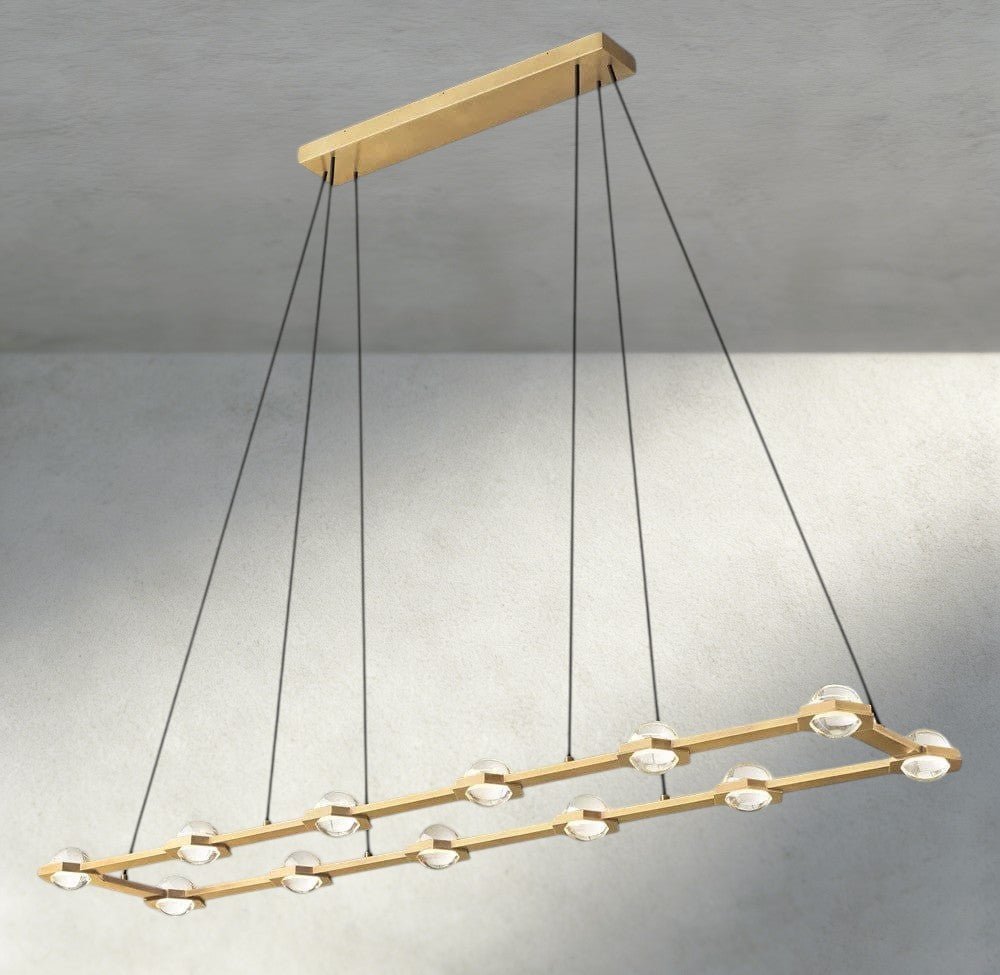 Ecletant Rectangular Chandelier 54", 72" - GILDLAMPS