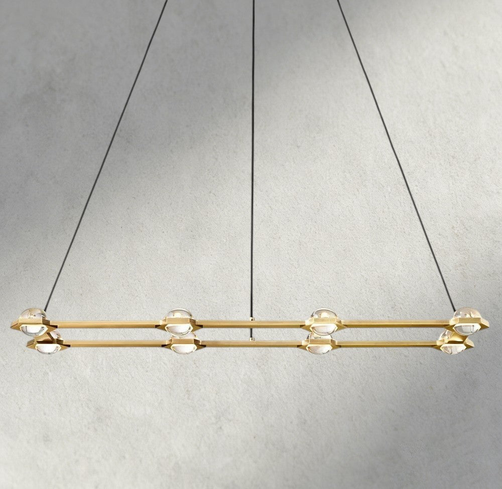 Ecletant Rectangular Chandelier 54", 72" - GILDLAMPS