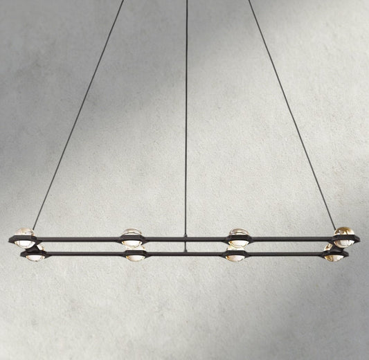Ecletant Rectangular Chandelier 54", 72" - GILDLAMPS