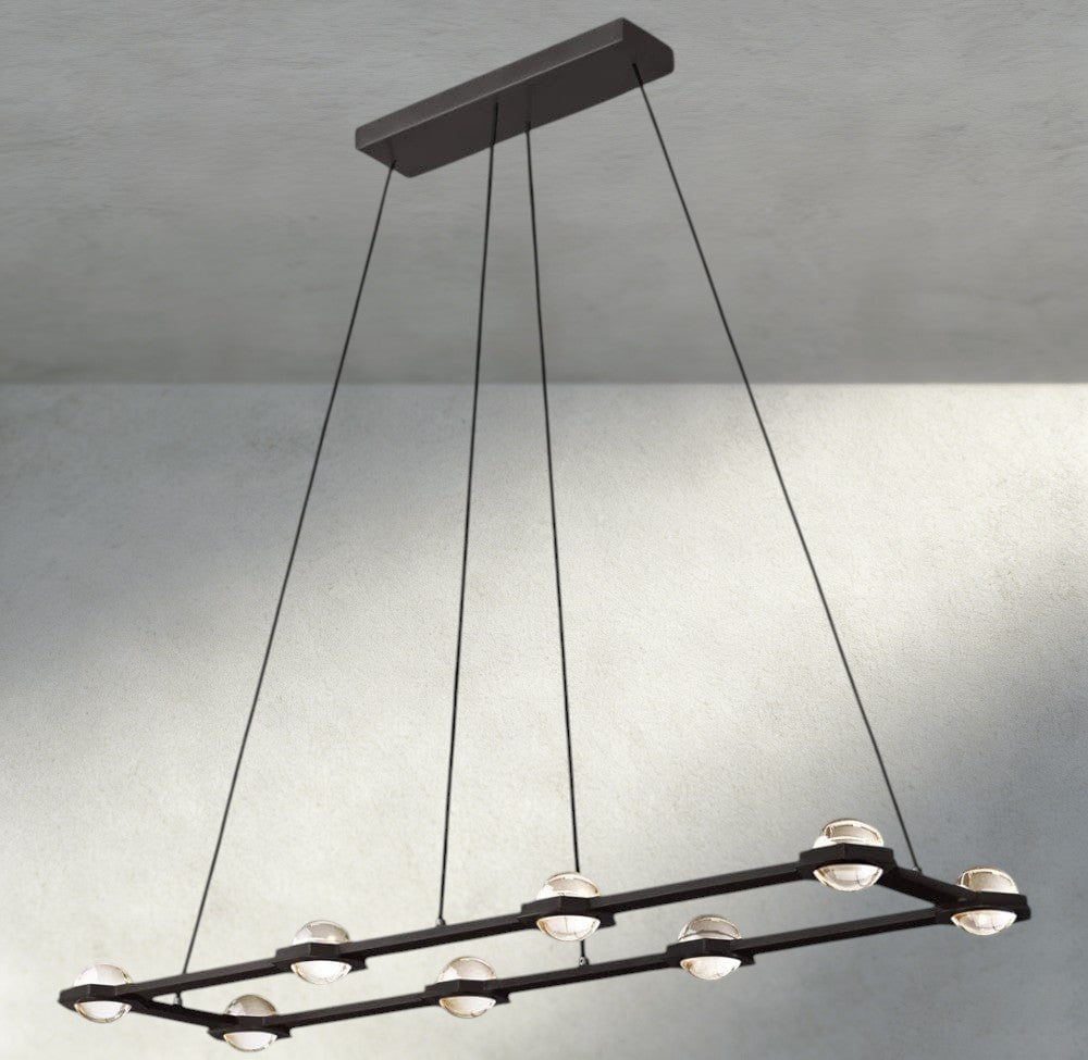 Ecletant Rectangular Chandelier 54", 72" - GILDLAMPS