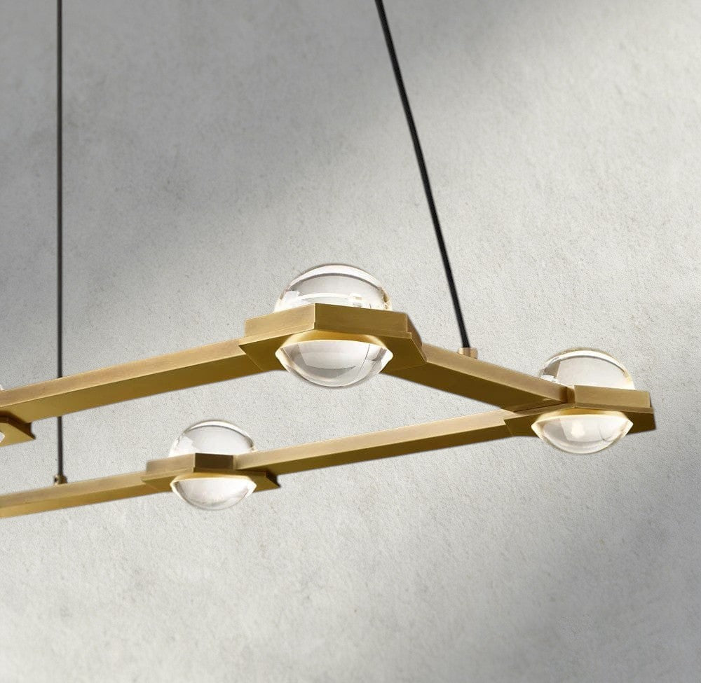 Ecletant Rectangular Chandelier 54", 72" - GILDLAMPS