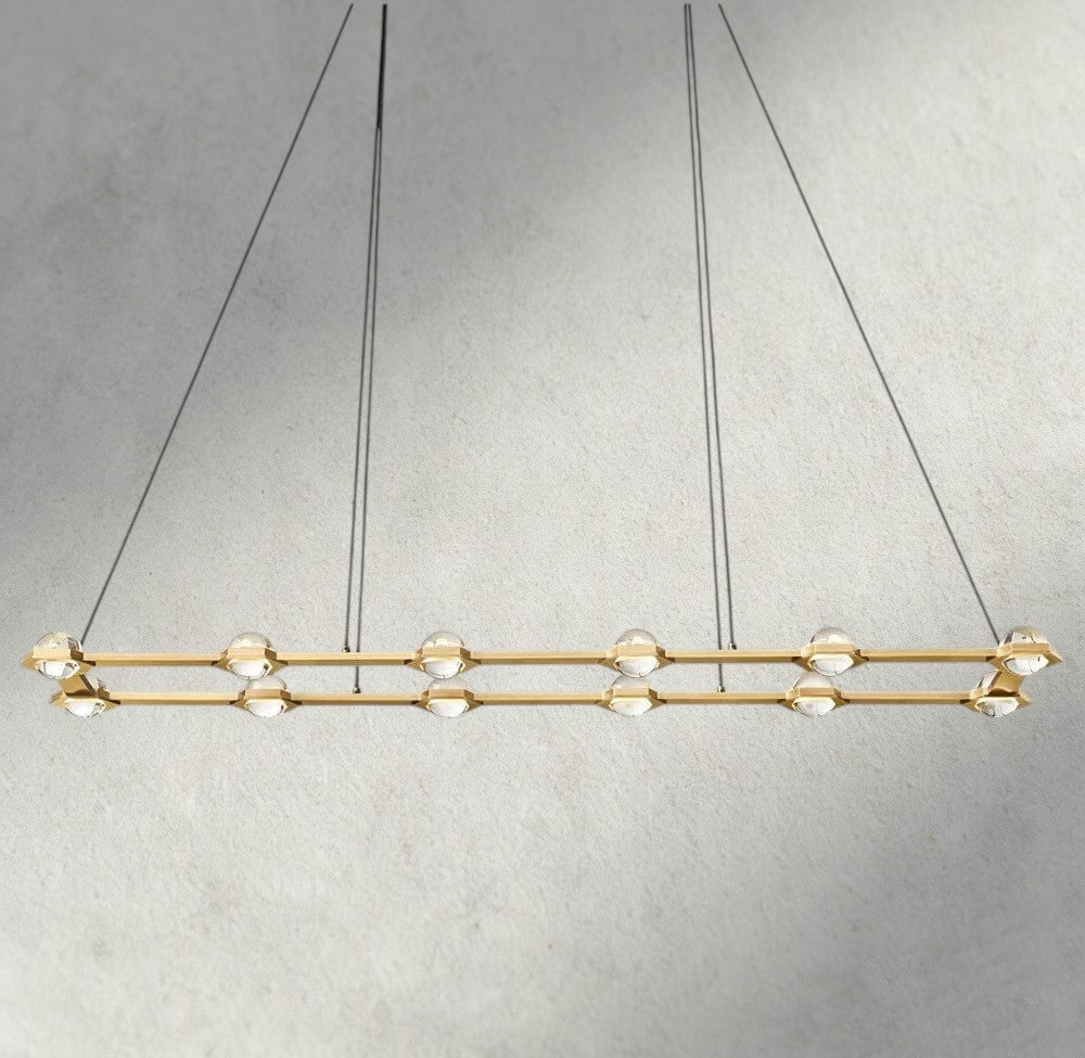 Ecletant Rectangular Chandelier 54", 72" - GILDLAMPS