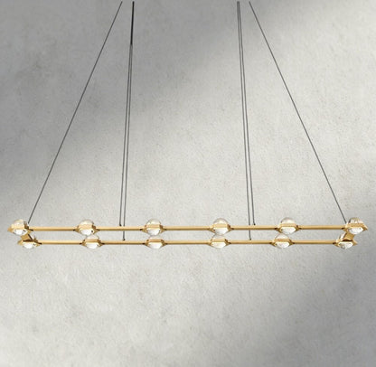 Ecletant Rectangular Chandelier 54", 72" - GILDLAMPS
