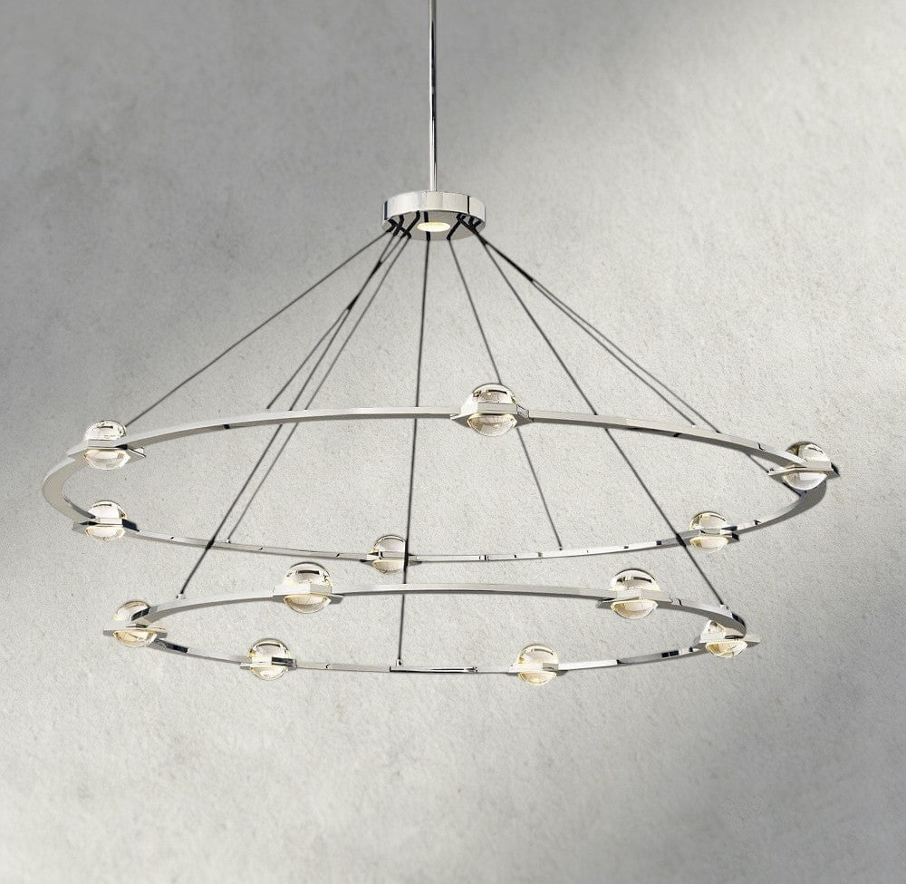 Ecletant Round Chandelier 36", 48", 60", Two - Tied 60" - GILDLAMPS