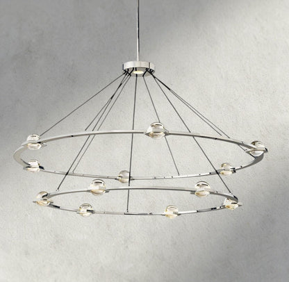 Ecletant Round Chandelier 36", 48", 60", Two - Tied 60" - GILDLAMPS