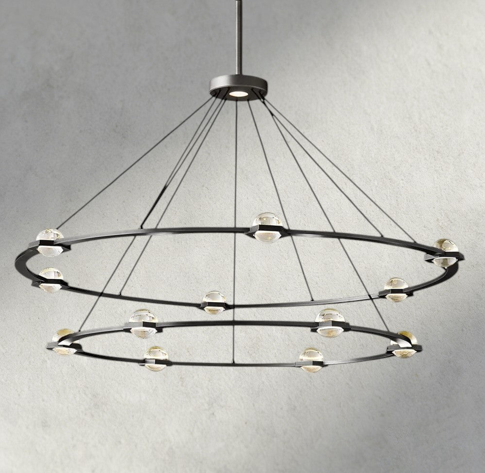 Ecletant Round Chandelier 36", 48", 60", Two - Tied 60" - GILDLAMPS