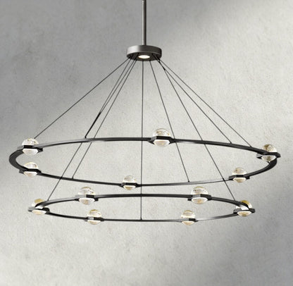Ecletant Round Chandelier 36", 48", 60", Two - Tied 60" - GILDLAMPS