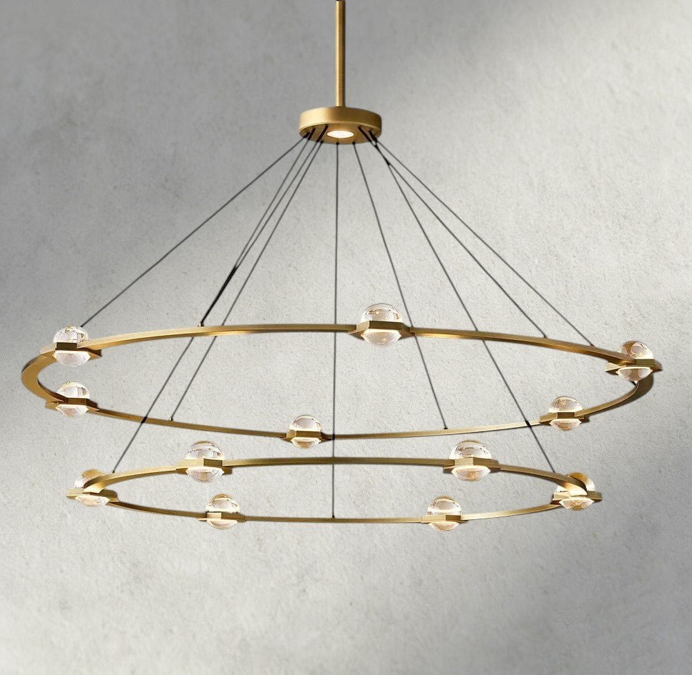 Ecletant Round Chandelier 36", 48", 60", Two - Tied 60" - GILDLAMPS