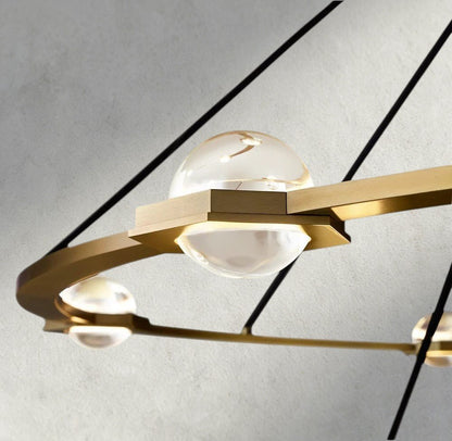 Ecletant Round Chandelier 36", 48", 60", Two - Tied 60" - GILDLAMPS