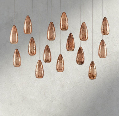 Edda Linear Glass Chandelier 48", 54" - GILDLAMPS