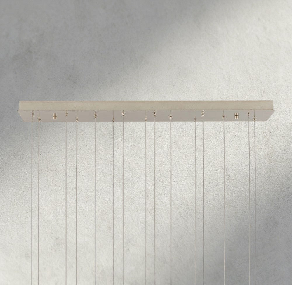 Edda Linear Glass Chandelier 48", 54" - GILDLAMPS