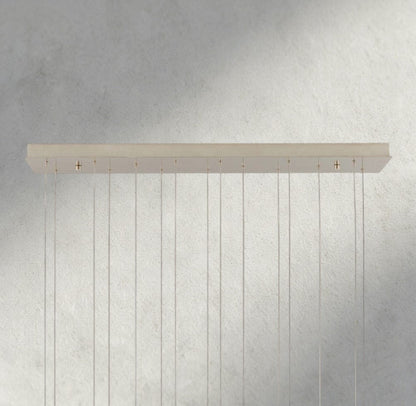 Edda Linear Glass Chandelier 48", 54" - GILDLAMPS