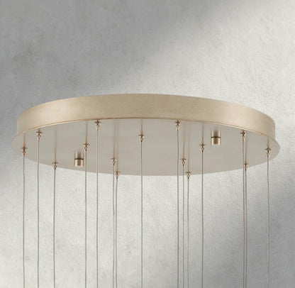 Edda Round Glass Chandelier 23", 35" - GILDLAMPS