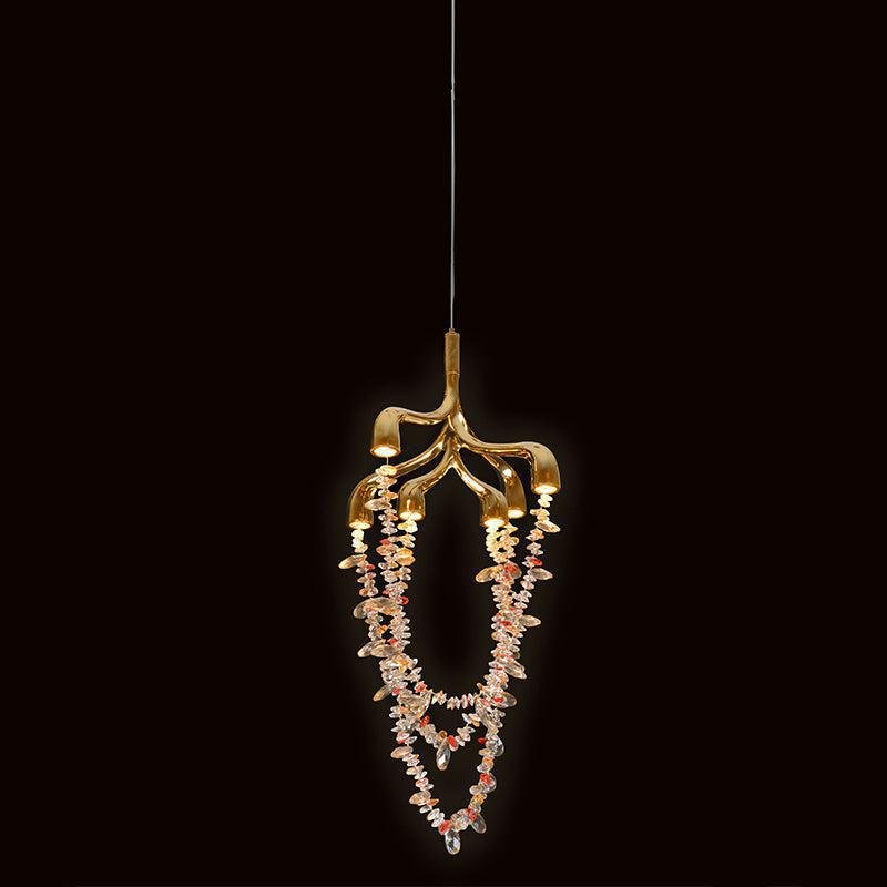 Elegant Beautiful Crystals Stylish Pendant Light - GILDLAMPS