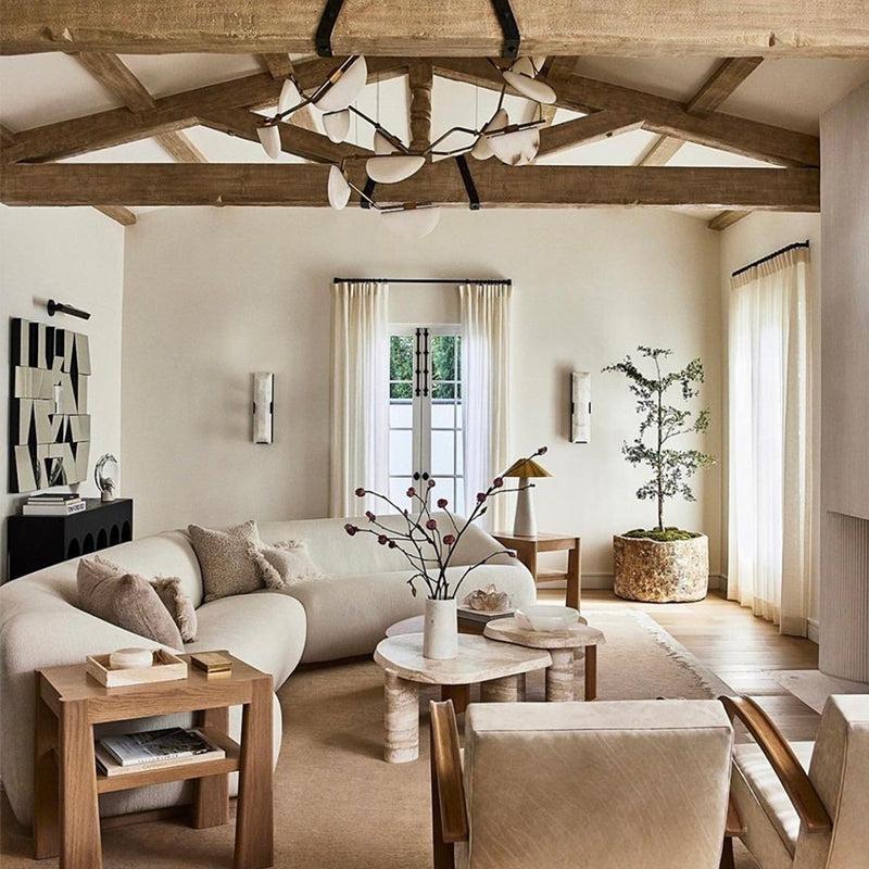 Elliot Alabaster Chandelier, Artistic Modern Chandelier for Bar Area - GILDLAMPS