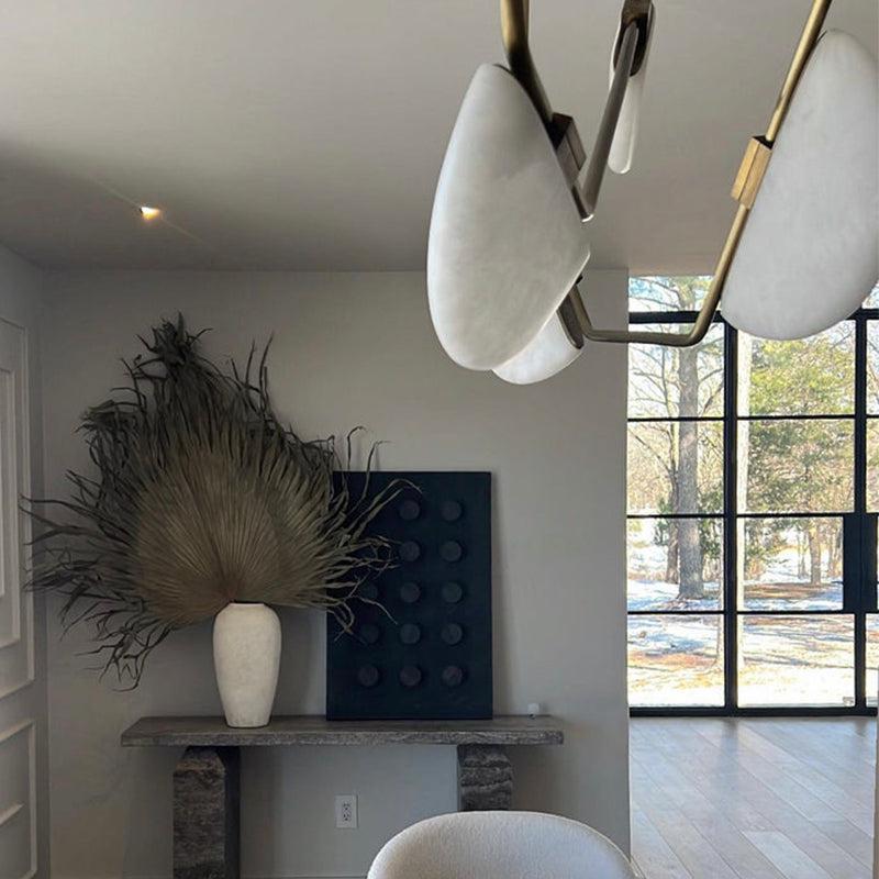 Elliot Alabaster Chandelier, Artistic Modern Chandelier for Bar Area - GILDLAMPS