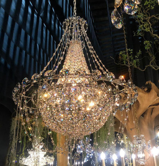 Empire Crystal Chandelier 22“/40“/52” - GILDLAMPS