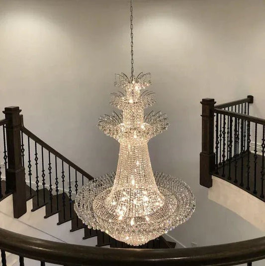 Empire Extra Large French Classic Multi - tiered Crystal Chandelier - GILDLAMPS