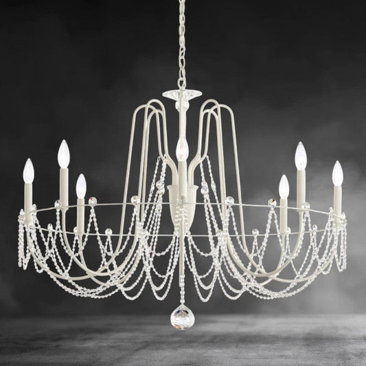 Esmeralda Single Tier Crystal Chandelier 37 inch - GILDLAMPS