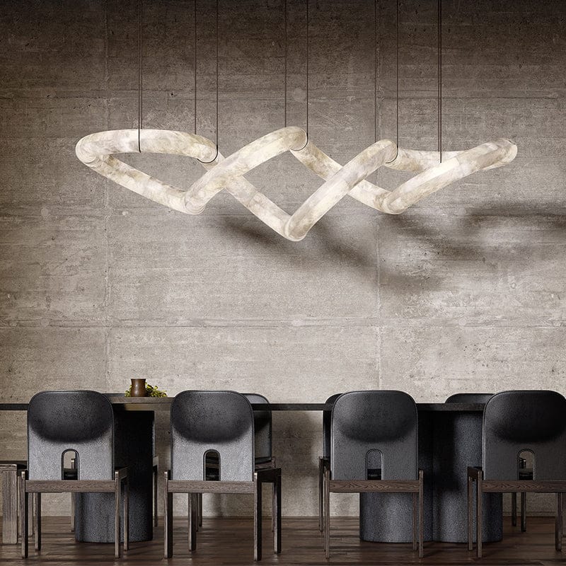 Ethereal Alabaster Chandelier 96 inch