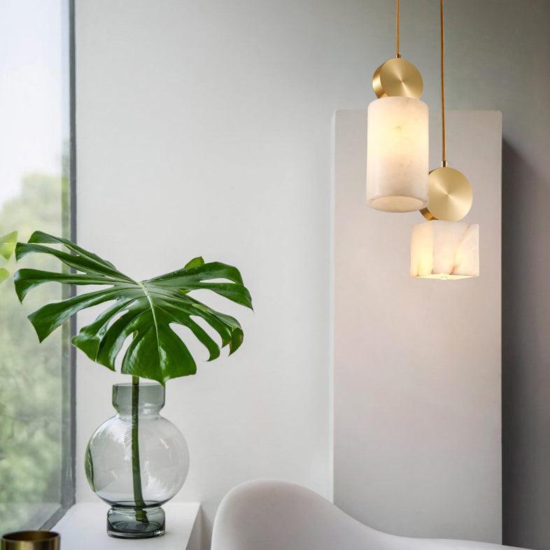 Etruscan alabaster Pendant Light - GILDLAMPS