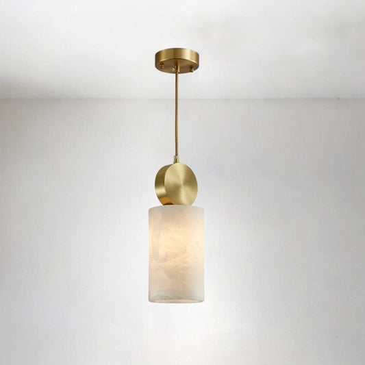 Etruscan - Inspired Alabaster Pendant Light – Handcrafted Stone Elegance - GILDLAMPS