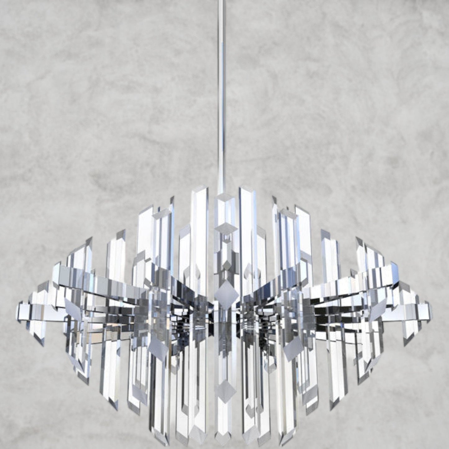 Facets 1-Light Kitchen Island LED Chandelier