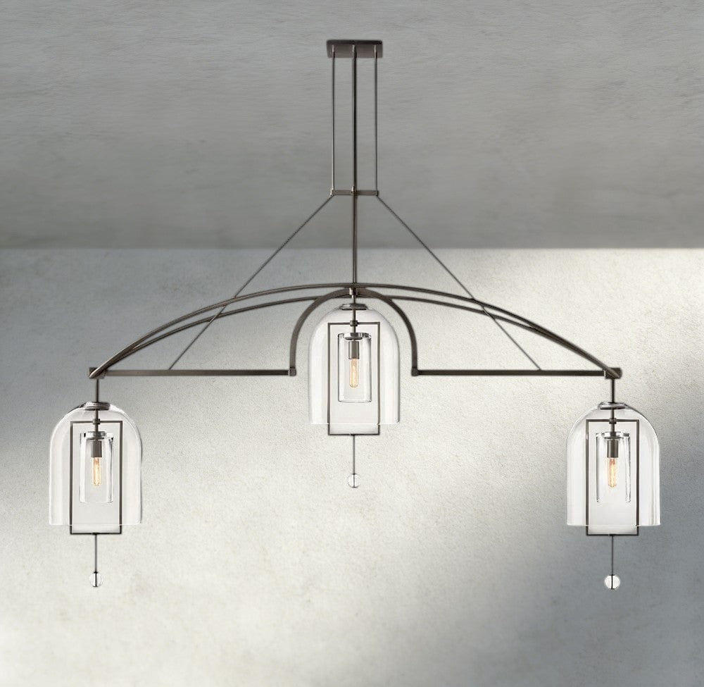 Falcin Grand Linear Chandelier 61", 73", 85" - GILDLAMPS