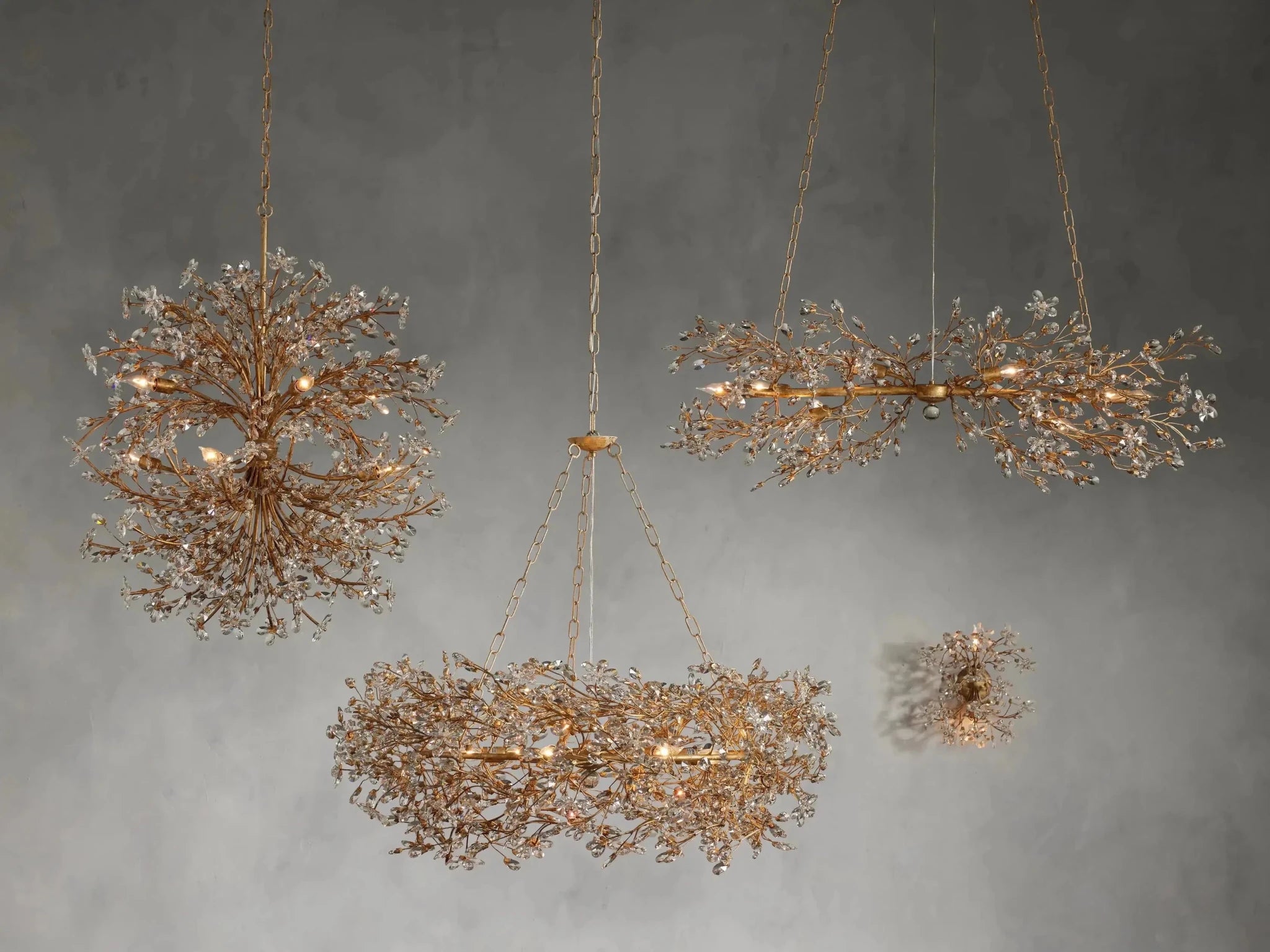 Fiore 2-Light Wall Sconce - GILDLAMPS