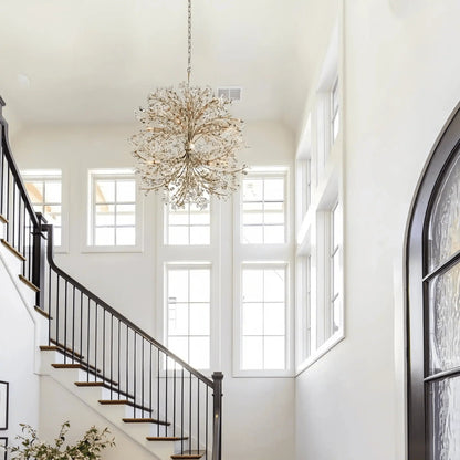 Fiore 8 - Light Round Chandelier - GILDLAMPS