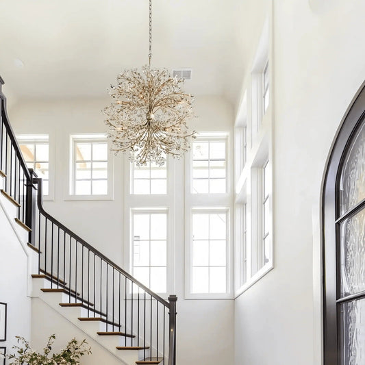 Fiore 8 - Light Round Chandelier - GILDLAMPS