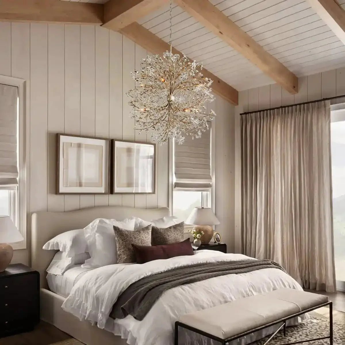 Fiore 8 - Light Round Chandelier - GILDLAMPS