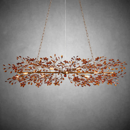 Fiore Linear Chandelier 43" 51" 68"W - GILDLAMPS