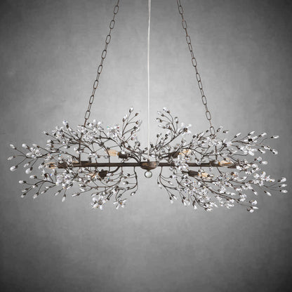 Fiore Linear Chandelier 43" 51" 68"W - GILDLAMPS