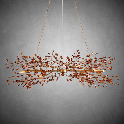 Fiore Linear Chandelier 43" 51" 68"W - GILDLAMPS