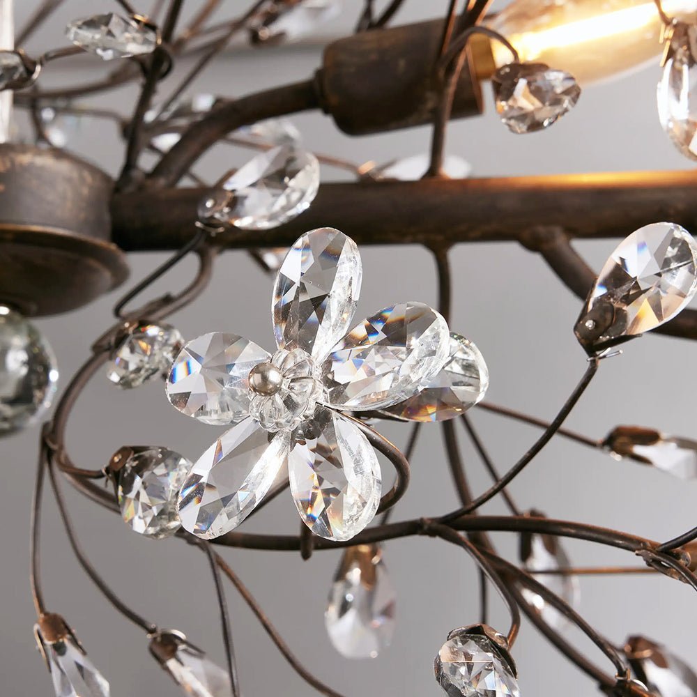 Fiore Linear Chandelier 43" 51" 68"W - GILDLAMPS