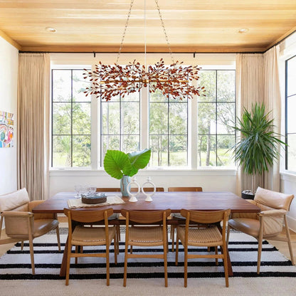 Fiore Linear Chandelier 43" 51" 68"W - GILDLAMPS