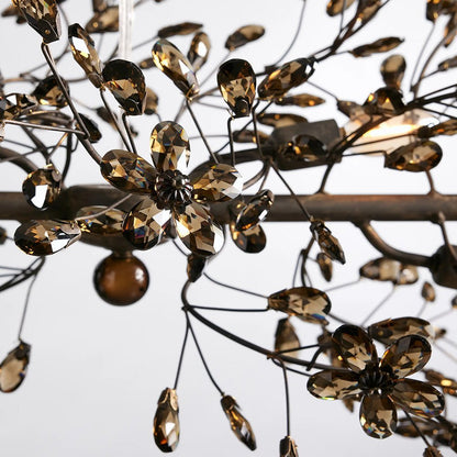 Fiore Linear Chandelier 43" 51" 68"W - GILDLAMPS