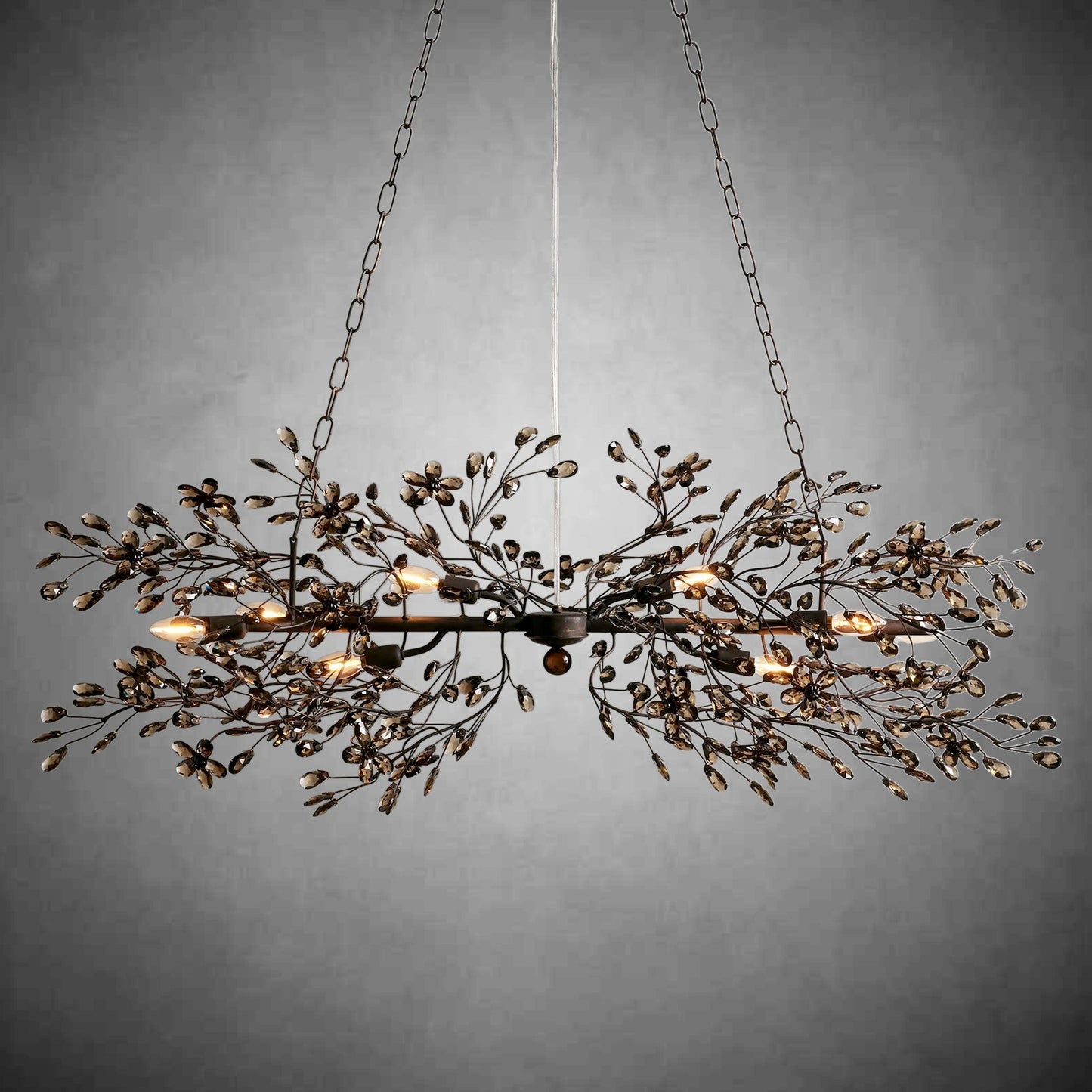 Fiore Linear Chandelier 43" 51" 68"W - GILDLAMPS