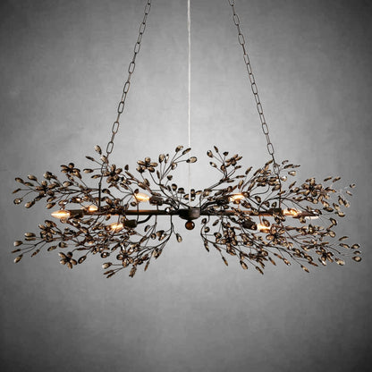 Fiore Linear Chandelier 43" 51" 68"W - GILDLAMPS