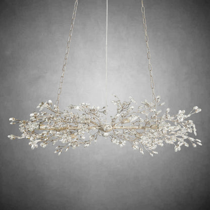 Fiore Linear Chandelier 43" 51" 68"W - GILDLAMPS
