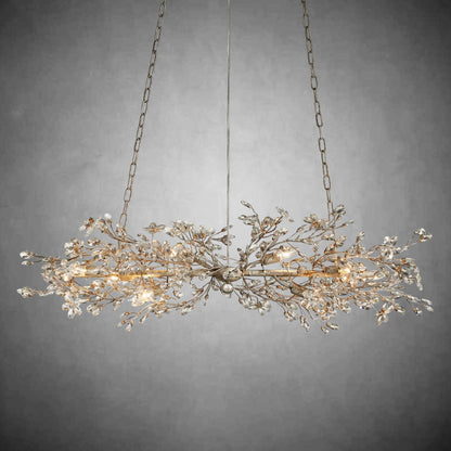 Fiore Linear Chandelier 43" 51" 68"W - GILDLAMPS