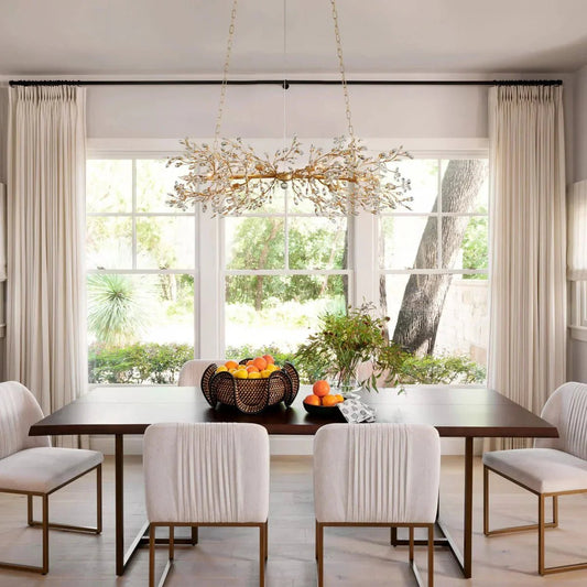 Fiore Linear Chandelier 43" 51" 68"W - GILDLAMPS