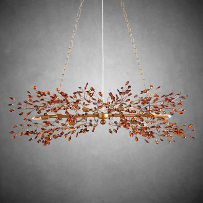 Fiore Linear Chandelier 43" 51" 68"W - GILDLAMPS