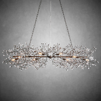 Fiore Linear Chandelier 43" 51" 68"W - GILDLAMPS