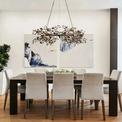 Fiore Linear Chandelier 43" 51" 68"W - GILDLAMPS